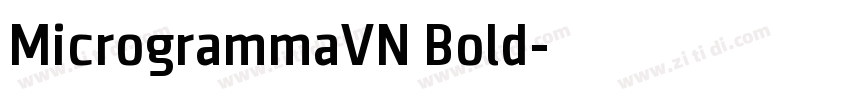 MicrogrammaVN Bold字体转换